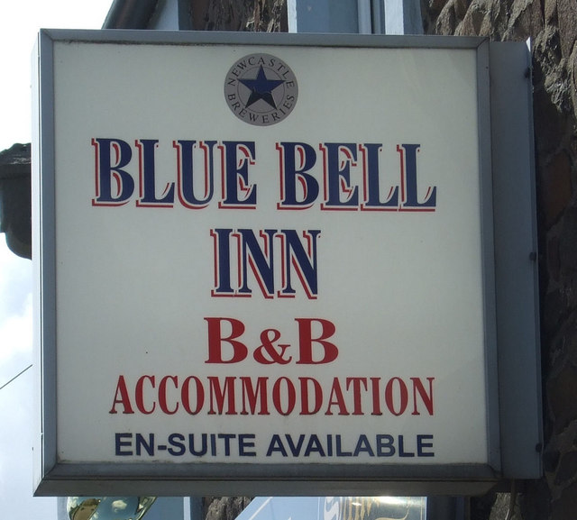 Sign for the Blue Bell Inn, Embleton