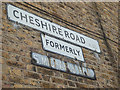 Road Sign, Cheshire Road, Bowes Park, London N22