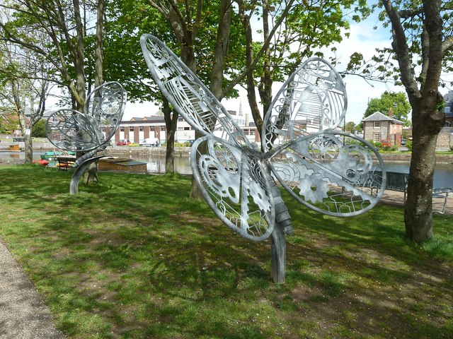 Chichester Ship Canal - Butterfly sculptures #2&3
