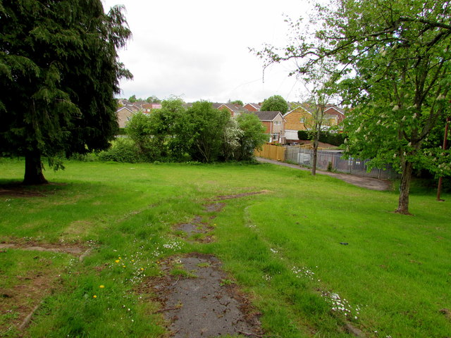 Overgrown path NW of Alder Grove, Malpas, Newport
