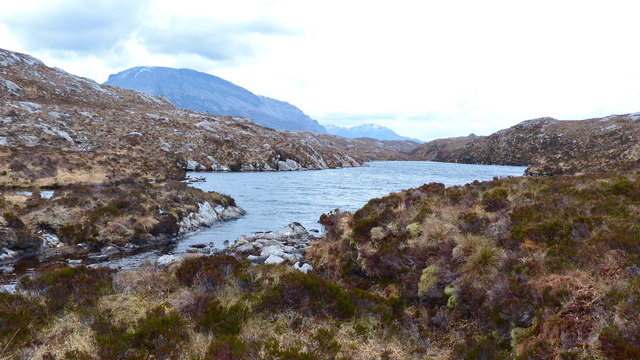 Hill loch north of the Laxford