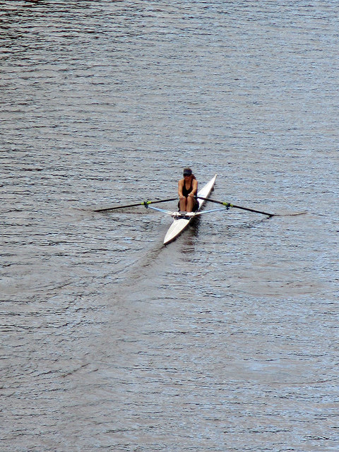 Durham: a sculler on the Wear
