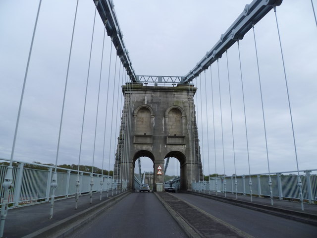 On The Menai Suspension Bridge Jeremy Bolwell Geograph Britain And   4474283 3bb14dd6 