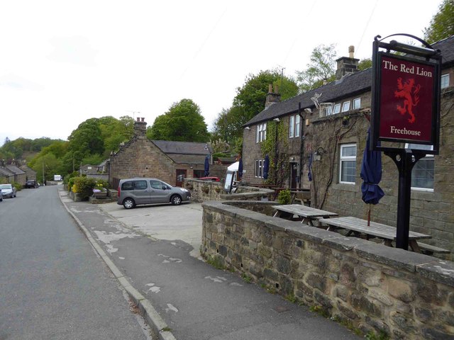 The Red Lion public house on Main Street... © Steve Fareham cc-by-sa/2. ...