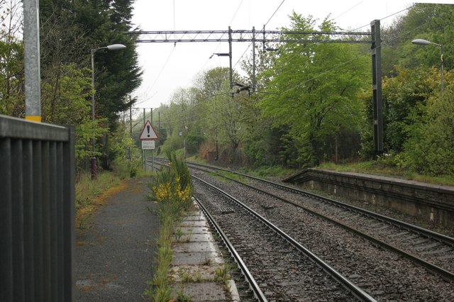 Overhead lines, Hillfoot Station