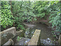 TQ2796 : Pymmes Brook, Hadley Wood, Barnet, Hertfordshire by Christine Matthews