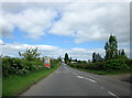SP0654 : B4088 Weethley Gate, Sharp Bend Ahead by Roy Hughes