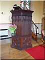 NY3250 : St Andrew, Thursby: pulpit by Basher Eyre