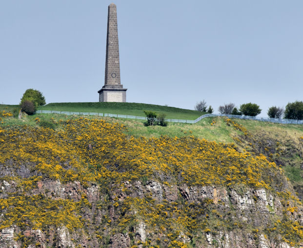 Knockagh war memorial (distant view) (May 2015)