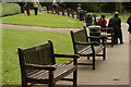 View of a path edged with benches near Lauderdale House #2