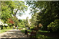 View of a church building on Cromwell Road converted to flats from Waterlow Park #3