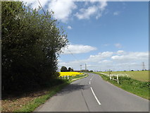 TM2872 : B1117 Station Road, Laxfield by Geographer