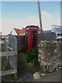 NU1241 : Public telephone box, Crossgate Lane, Holy Island by Graham Robson