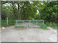 The entrance to Edgebarrow Woods, Owlsmoor