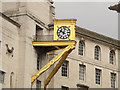 SE2934 : Leeds Civic Hall: gilded clock by Stephen Craven