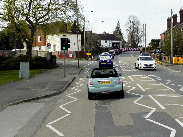 Pedestrian-Controlled Traffic Lights on Worplesdon Road