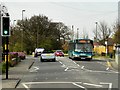 Bus on Worplesdon Road, near Stoughton