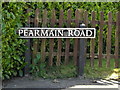 Pearmain Road sign