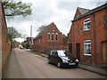 Welford: West Street chequered brickwork