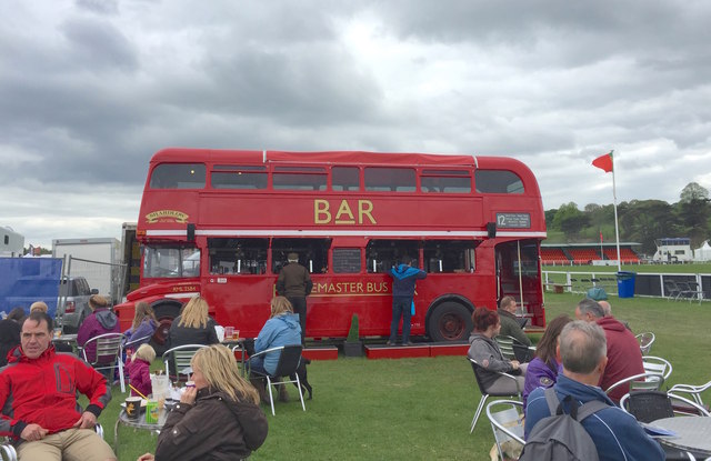 Chatsworth Horse Trials: Routemaster bus bar