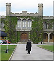 SK9771 : Gowned barrister approaches Lincoln Castle court house by David Hawgood