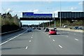 Sign Gantry over the Clockwise M25