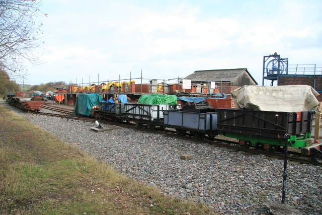 Apedale Valley Light Railway - construction of the station