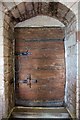 SO7937 : South door, St Gregory's church, Castlemorton by Bob Embleton