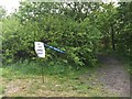 SJ8147 : Silverdale Country Park: injunction to runners by Jonathan Hutchins