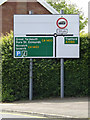 Roadsign on the B1077 Denmark Street