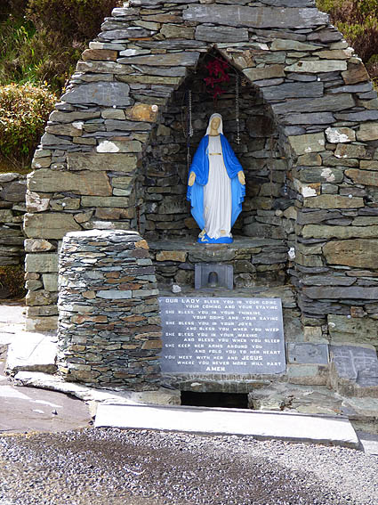 Shrine on the side of the road to Portmagee