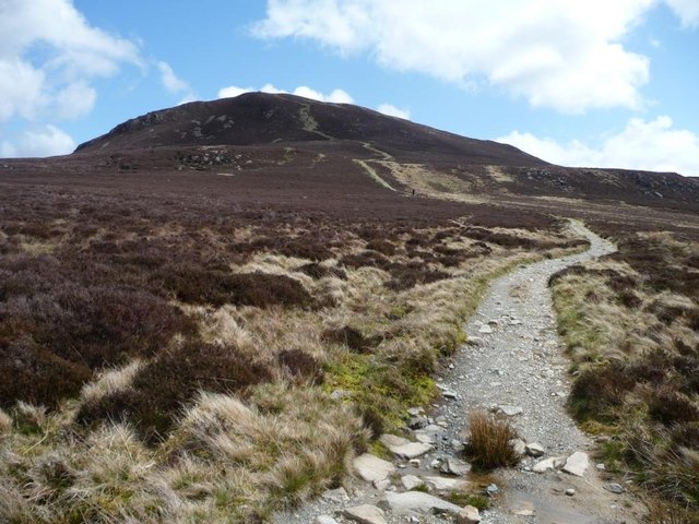 The path up Bleaberry Fell from the north-west