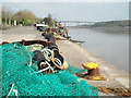 SS4526 : Fishing nets and floats on the Quay, Bideford by Robin Stott