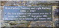V9935 : Plaque on the side of one viaduct pier by Martin Southwood