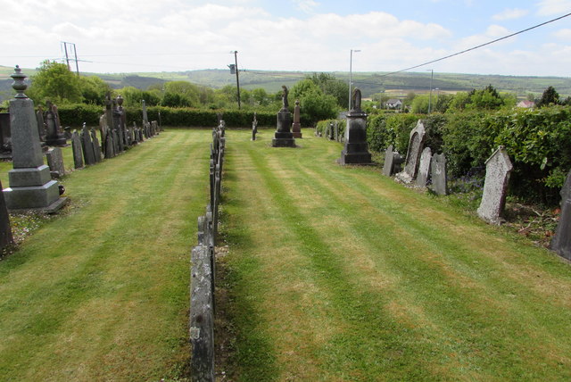 SW corner of Soar Cemetery north of Whitland