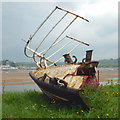 SS4630 : Detached bow section of a boat near the disused Richmond dry-dock, Appledore by Robin Stott