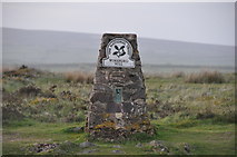 SS8734 : West Somerset : Winsford Hill Trig Point by Lewis Clarke