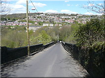 SE0623 : Fall Lane on the railway bridge, Sowerby Bridge by Humphrey Bolton