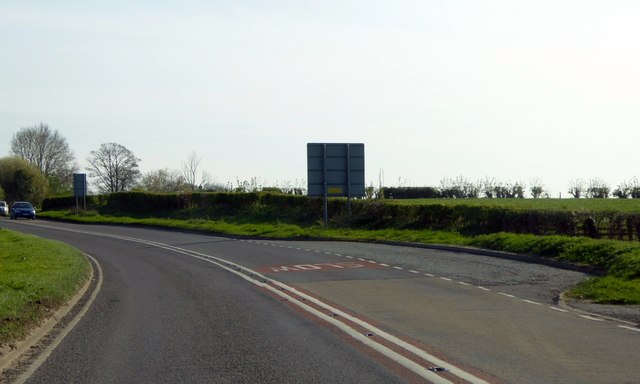 A tiny lay-by by the A49 