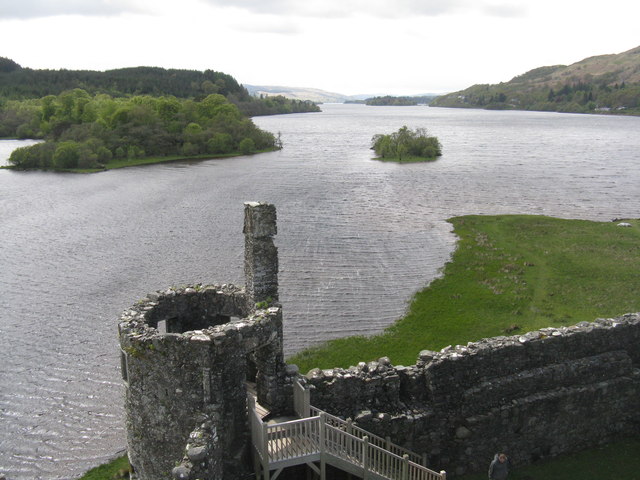 Loch Awe from the high point of Kilchurn Castle