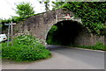 SO5310 : North side of a former railway bridge and Offa's Dyke Path, Redbrook by Jaggery