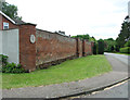 Section of wall of Brooke Hall