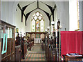 TG2904 : St Peter's church in Bramerton (view east) by Evelyn Simak