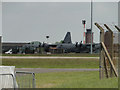 Parked Lockheed C-130 aircraft at Mildenhall