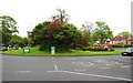 Roundabout at the end of Homer Road, Solihull