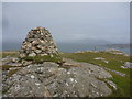 NM2825 : Coastal Argyll : Summit Cairn And Triangulation Pillar On Dun I, Island Of Iona by Richard West