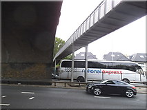 TQ2388 : Bridges over the North Circular Road, Brent Cross by David Howard
