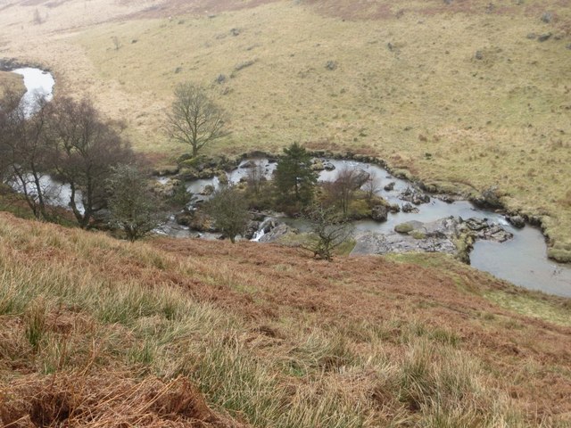 Looking down on the Irfon