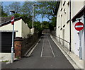 No entry to a straight part of The Crescent, Ebbw Vale