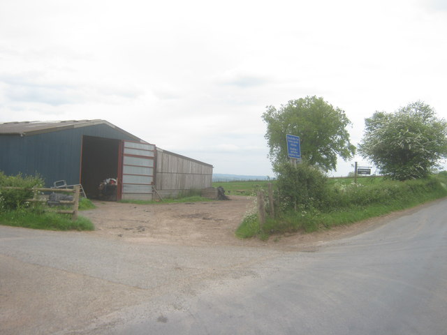 Entrance to Emmafield Farm near Llanddewi Rhydderch